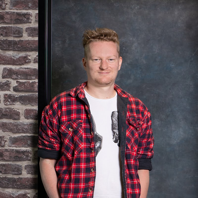 Portret van Koen webdeveloper bij Positie1