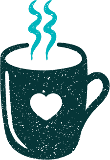 Blauwe kopje illustratie