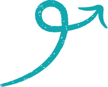 Blauwe pijl illustratie