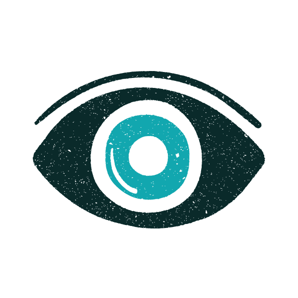 Blauwe oog illustratie